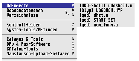 Bild: SMU als DHST-Server mit dem Eintrag der UDO-Shell