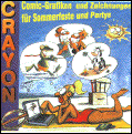 Das Cover der Comic-Grafiken und Zeichnungen für Sommerfeste und Partys-CD