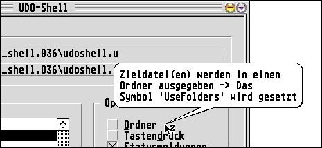 BubbleGEM-Unterstützung im Hauptdialog