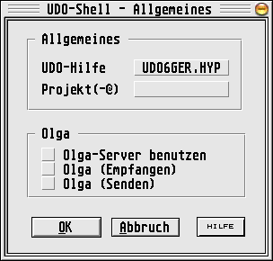 Unterstützung von OLGA in der UDO-Shell