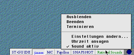 Kontextmenü von MultiStrip mit den erweiterten Funktionen.